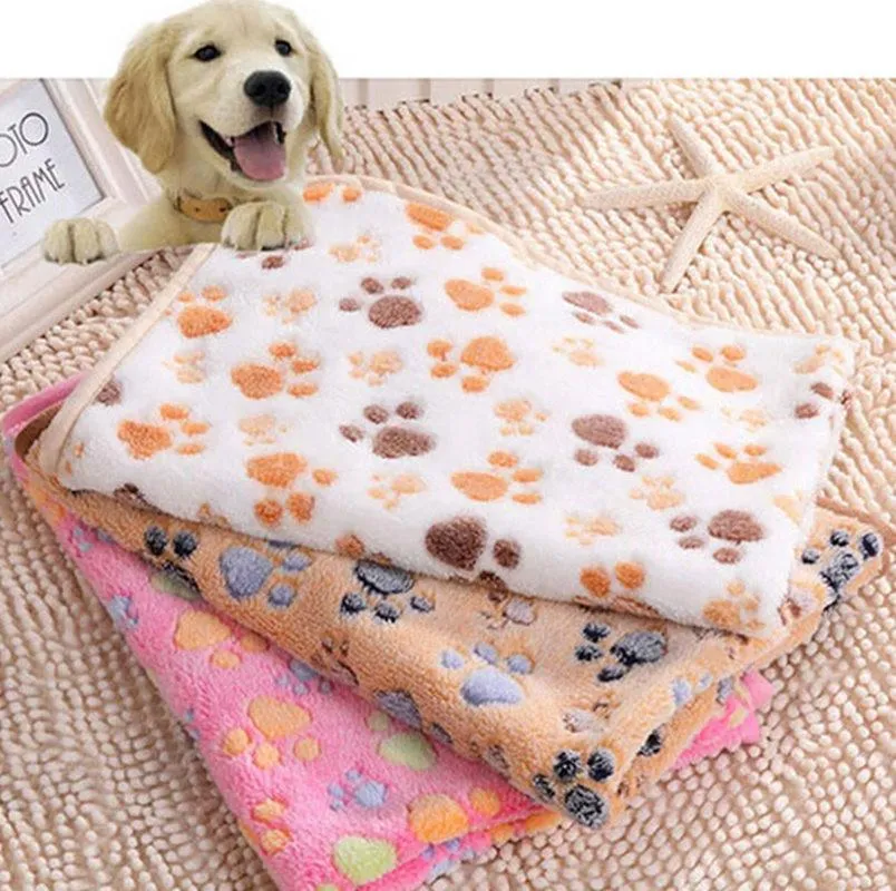 Puppy Blanket Pet Cushion Small Dog Cat Bed Soft Warm Sleep Mat