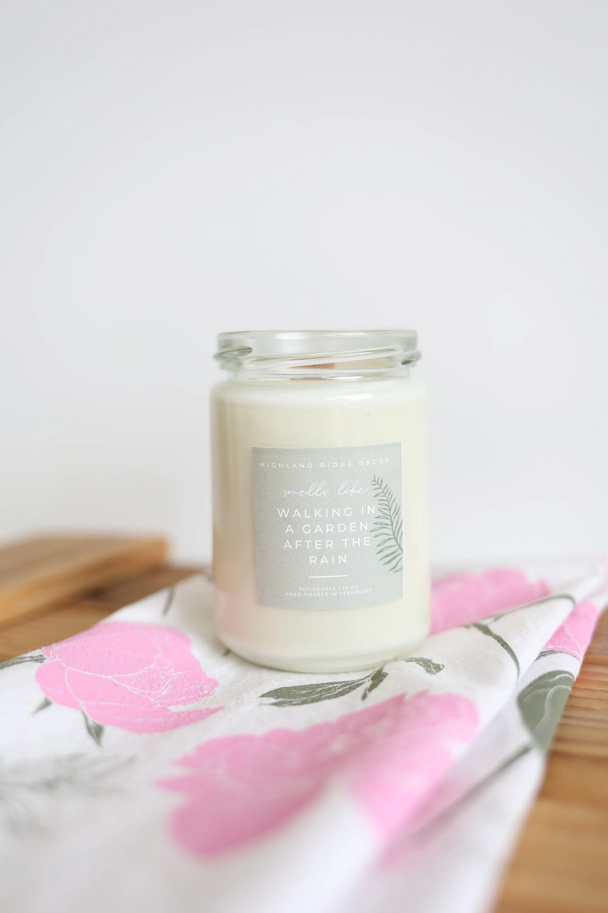 "Walking In A Garden After The Rain" Candle