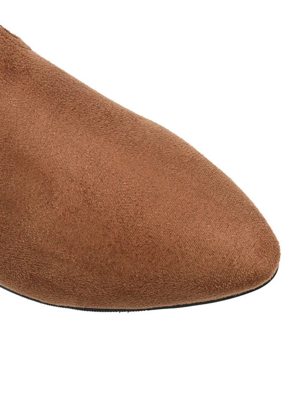 Retro Long Plush Solid Warm Boots