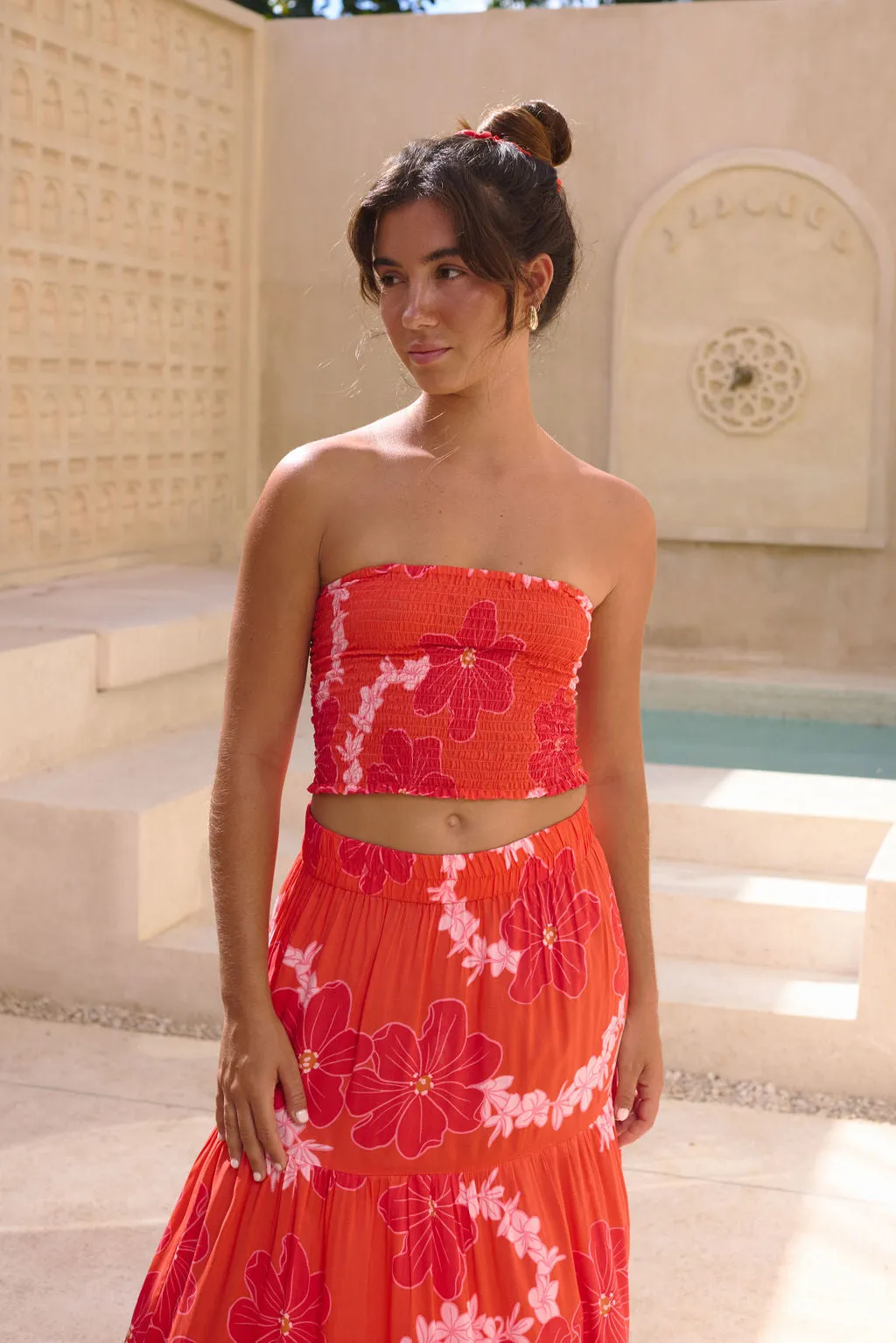 Rumi Bandeau in Lei Pua (Retro Orange)