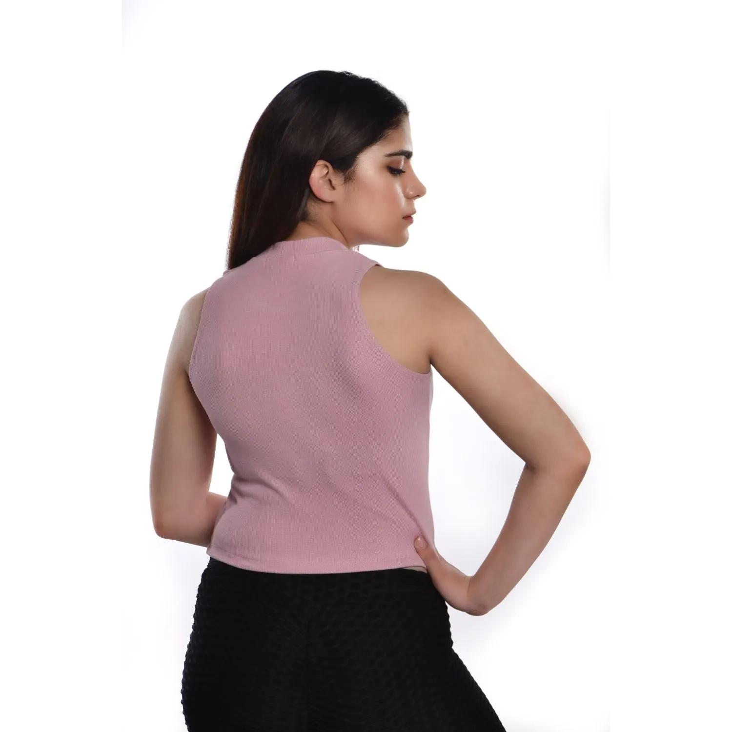 Sleeveless Hosiery Blouses - Plus Size