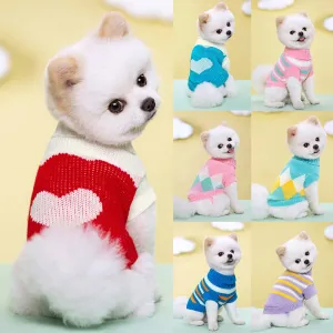 Snug Style: Pet Knitted Sweater for Small Dogs - Universal Pullover for Chihuahuas and Puppies, Ensuring Cozy Warmth and Chic Comfort