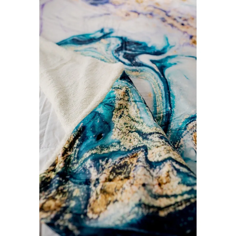 Super Soft Ocean Swirl Blanket