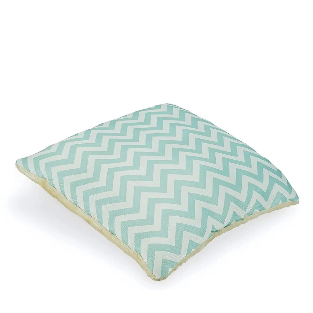 Tent Covered Cat & Dog Bed, Aqua Blue, Medium-16 x 16 x 14 inches