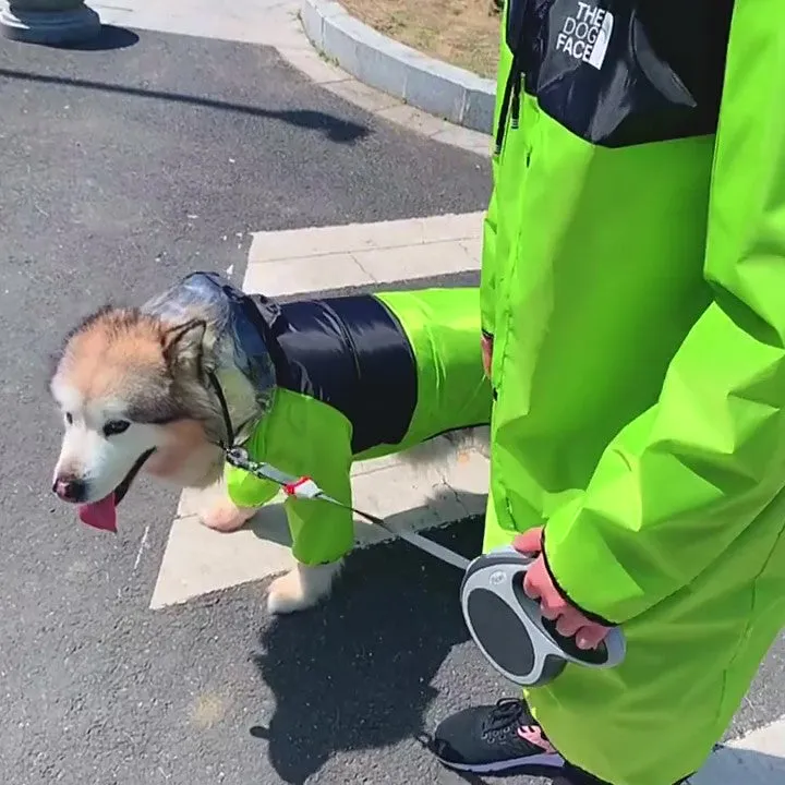 The Dog Face Dog Human Matching Raincoat