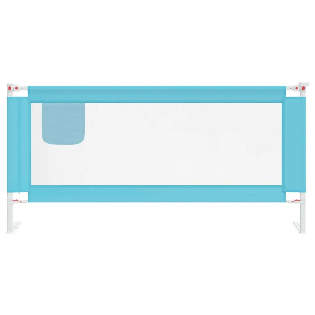 Toddler Safety Bed Rail Blue 190x25 cm Fabric