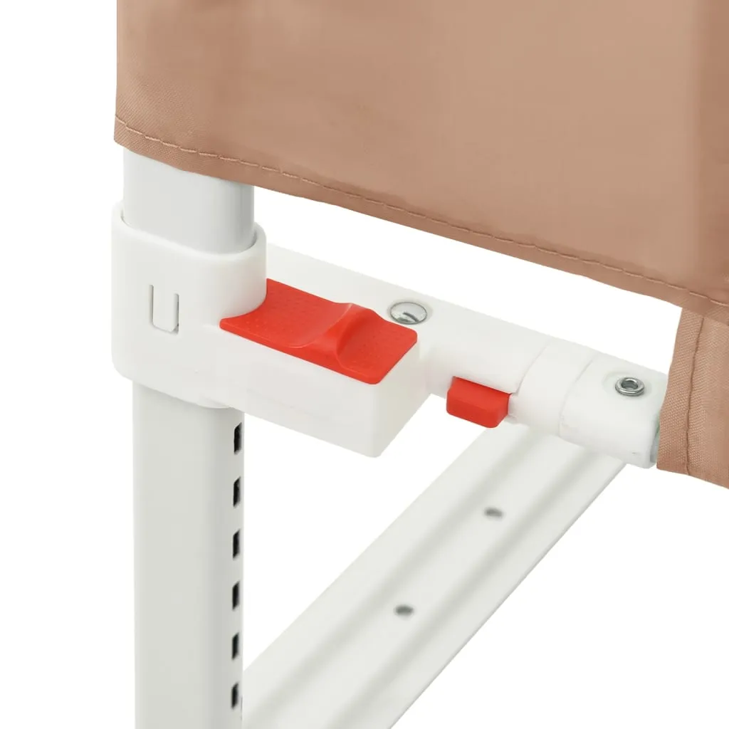 Toddler Safety Bed Rail Taupe 90x25 cm Fabric