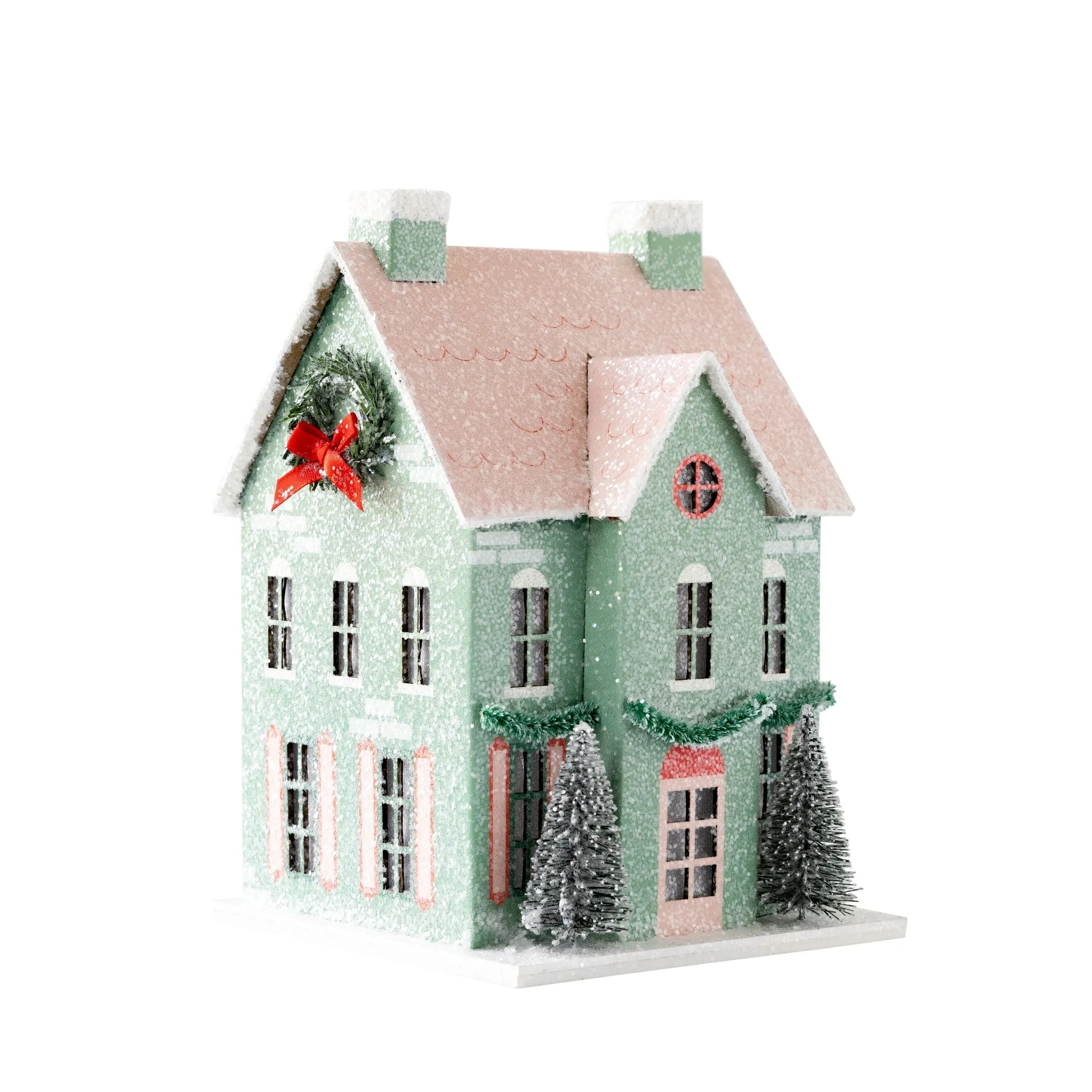 Village Christmas Paper House Decoration