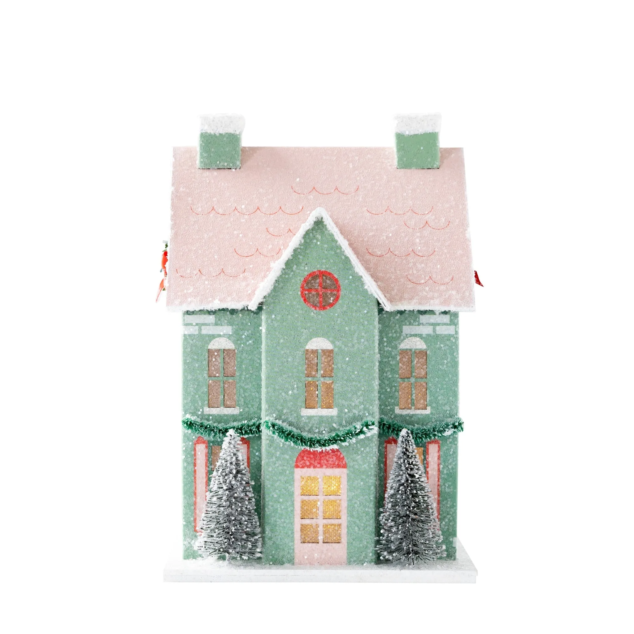 Village Christmas Paper House Decoration