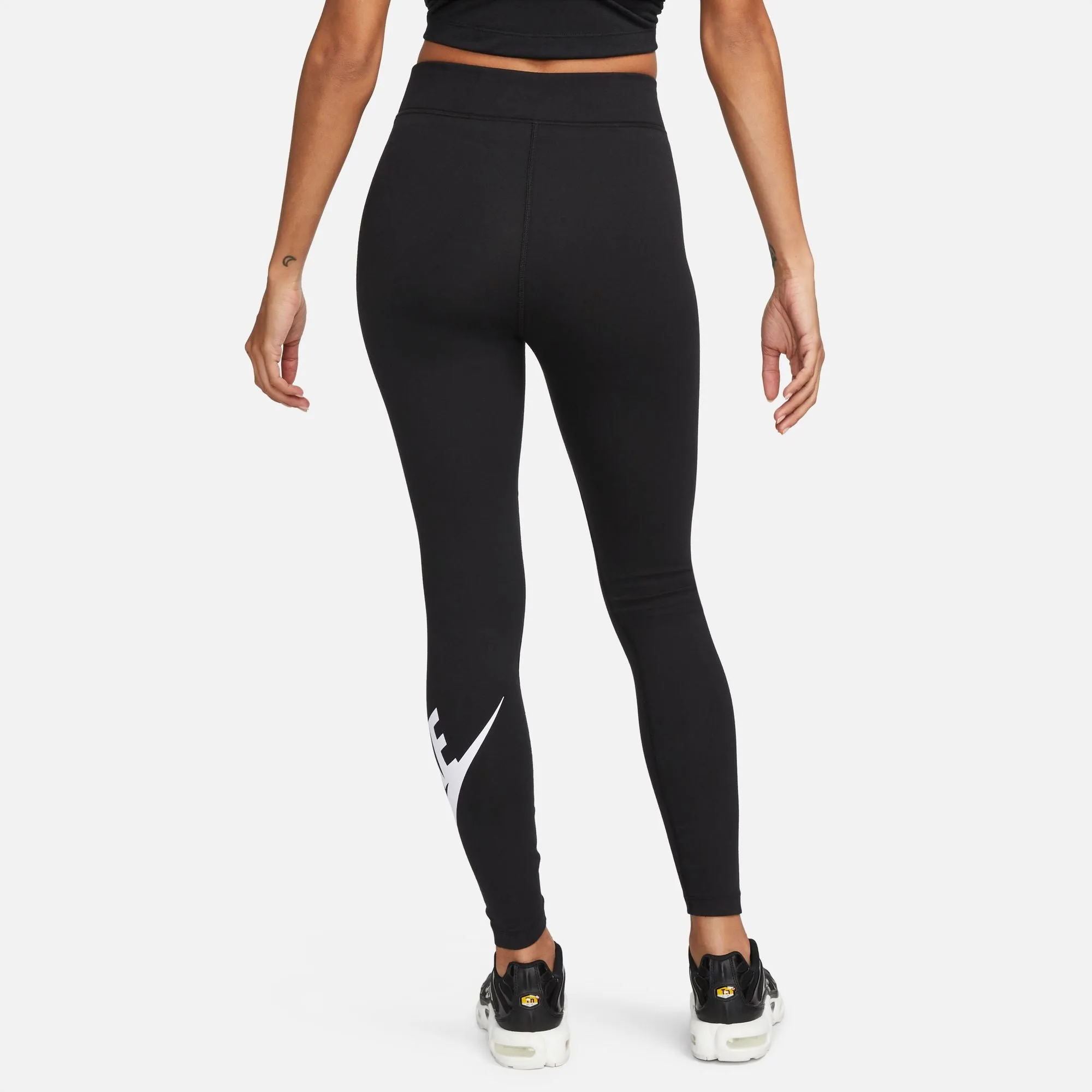 W HIGH WAISTED GRAPHIC LEGGINGS "BLACK"