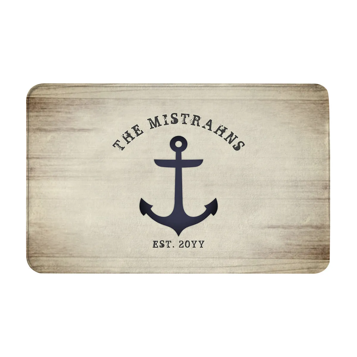 Wood Grain Beach Anchor Nautical Door Mats Kitchen Mats Door Mats Entry Door Welcome Mats Soft Bath Mats Fun Entry Door Mats