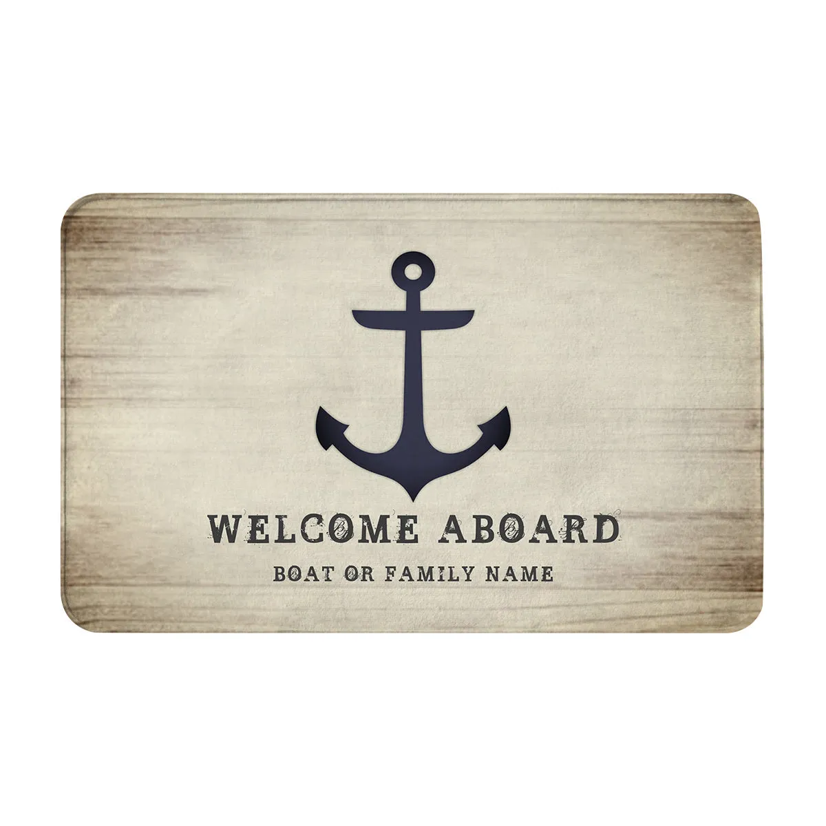 Wood Grain Beach Anchor Nautical Door Mats Kitchen Mats Door Mats Entry Door Welcome Mats Soft Bath Mats Fun Entry Door Mats