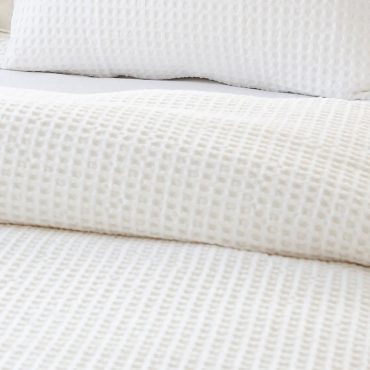 Zuma Cream Blankets & Shams